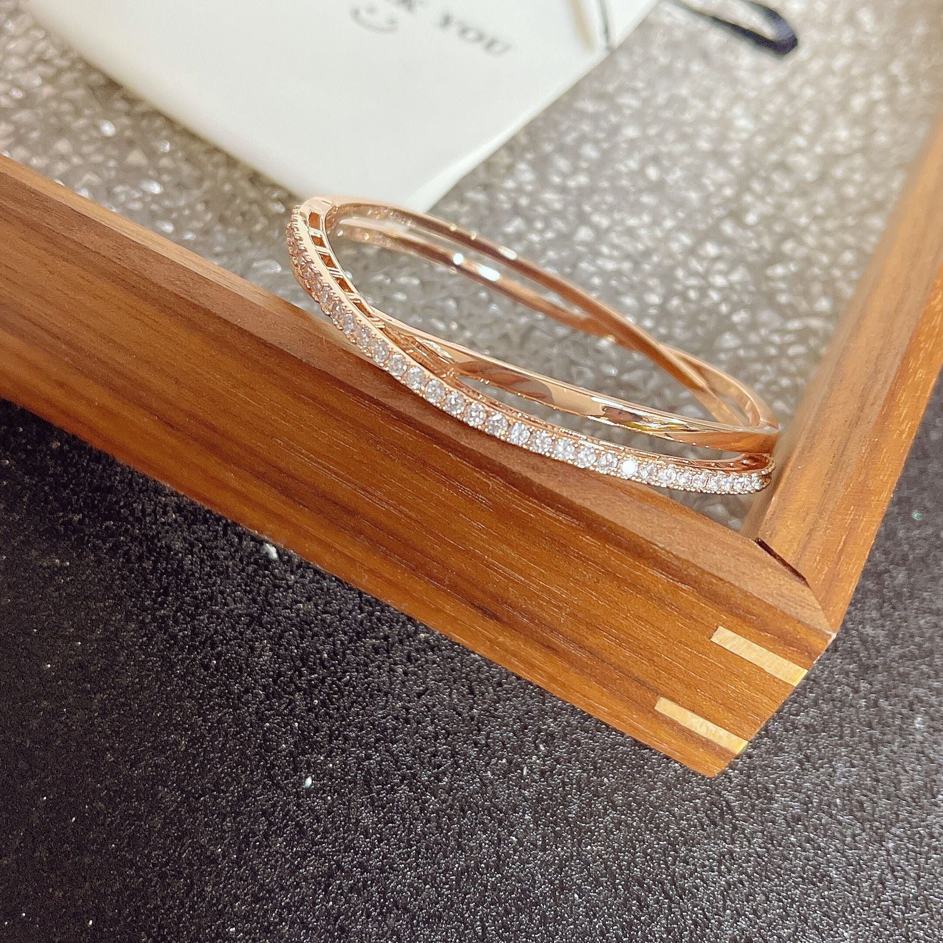 Wholesale Micro Inlaid Cross Metal Bracelet